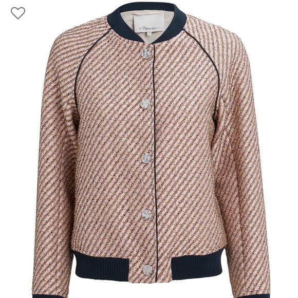 3.1 Phillip Lim Jackets & Blazers - Philip Lim Blush Tweed Bomber Jacket